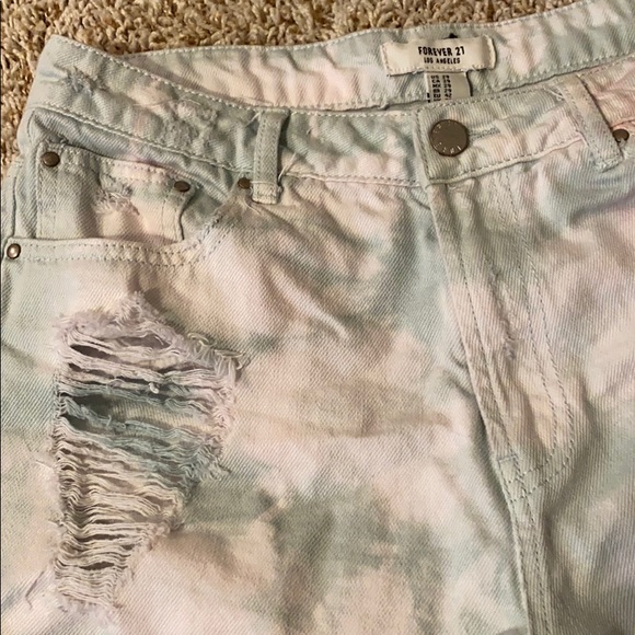 Forever 21 Colored Jean Shorts - Picture 2 of 4